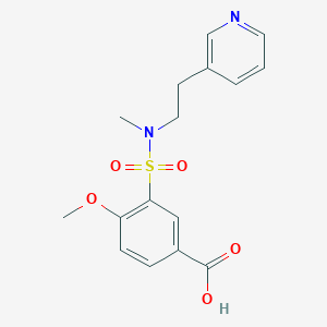 4-Methoxy-3-{methyl[2-(pyridin-3-yl)ethyl]sulfamoyl}benzoic acid
