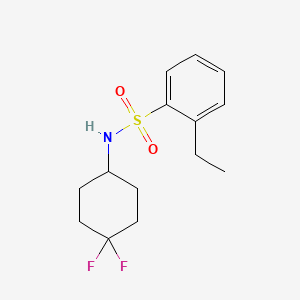 molecular formula C14H19F2NO2S B2718349 N-(4,4-difluorocyclohexyl)-2-ethylbenzenesulfonamide CAS No. 2034533-81-6