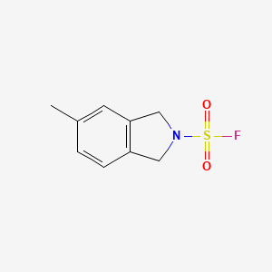 molecular formula C9H10FNO2S B2718390 5-Methyl-1,3-dihydroisoindole-2-sulfonyl fluoride CAS No. 2411257-17-3