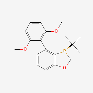 molecular formula C19H23O3P B2718392 (R)-3-(tert-Butyl)-4-(2,6-dimethoxyphenyl)-2,3-dihydrobenzo[d][1,3]oxaphosphole CAS No. 1338454-03-7
