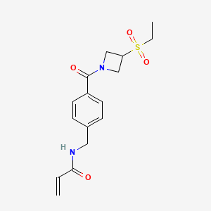 N-[[4-(3-Ethylsulfonylazetidine-1-carbonyl)phenyl]methyl]prop-2-enamide