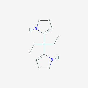 molecular formula C13H18N2 B2718398 2-[3-(1H-pyrrol-2-yl)pentan-3-yl]-1H-pyrrole CAS No. 34492-01-8