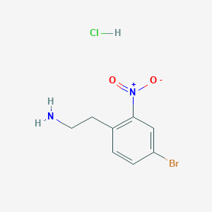 2-(4-Bromo-2-nitrophenyl)ethanamine;hydrochloride