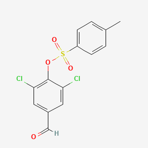 molecular formula C14H10Cl2O4S B2718414 2,6-二氯-4-甲酰苯基 4-甲基苯磺酸酯 CAS No. 944524-82-7