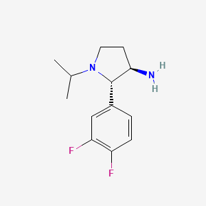 (2S,3R)-2-(3,4-Difluorophenyl)-1-propan-2-ylpyrrolidin-3-amine