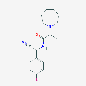 2-(Azepan-1-yl)-N-[cyano-(4-fluorophenyl)methyl]propanamide