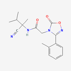 N-(1-cyano-1,2-dimethylpropyl)-2-[3-(2-methylphenyl)-5-oxo-4,5-dihydro-1,2,4-oxadiazol-4-yl]acetamide