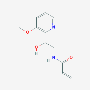 molecular formula C11H14N2O3 B2718458 N-[2-Hydroxy-2-(3-methoxypyridin-2-yl)ethyl]prop-2-enamide CAS No. 2411252-96-3