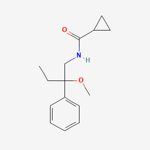 molecular formula C15H21NO2 B2718459 N-(2-methoxy-2-phenylbutyl)cyclopropanecarboxamide CAS No. 1796951-24-0