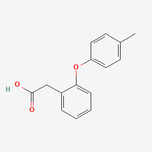 molecular formula C15H14O3 B2718469 2-[2-(4-Methylphenoxy)phenyl]acetic acid CAS No. 25563-03-5