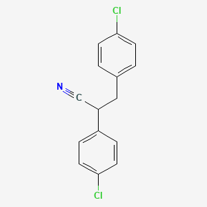 molecular formula C15H11Cl2N B2718475 2,3-双(4-氯苯基)丙腈 CAS No. 36770-81-7