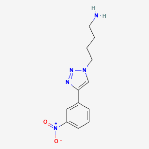 4-[4-(3-nitrophenyl)-1H-1,2,3-triazol-1-yl]butan-1-amine