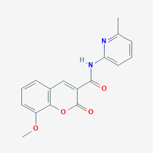 8-methoxy-N-(6-methylpyridin-2-yl)-2-oxo-2H-chromene-3-carboxamide