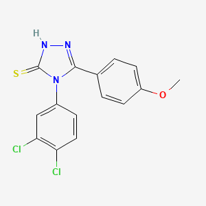 4-(3,4-dichlorophenyl)-5-(4-methoxyphenyl)-4H-1,2,4-triazole-3-thiol