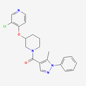(3-((3-chloropyridin-4-yl)oxy)piperidin-1-yl)(5-methyl-1-phenyl-1H-pyrazol-4-yl)methanone