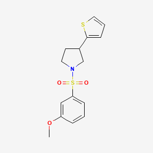 1-((3-Methoxyphenyl)sulfonyl)-3-(thiophen-2-yl)pyrrolidine