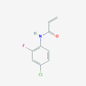 molecular formula C9H7ClFNO B2718506 N-(4-氯-2-氟苯基)丙-2-烯酰胺 CAS No. 1156162-44-5