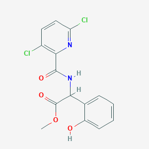 Methyl 2-[(3,6-dichloropyridin-2-yl)formamido]-2-(2-hydroxyphenyl)acetate