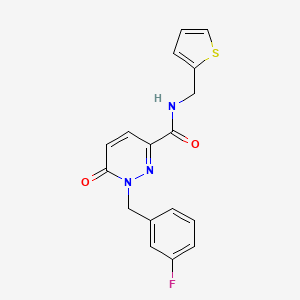 1-(3-fluorobenzyl)-6-oxo-N-(thiophen-2-ylmethyl)-1,6-dihydropyridazine-3-carboxamide