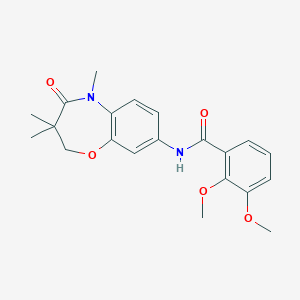 2,3-dimethoxy-N-(3,3,5-trimethyl-4-oxo-2,3,4,5-tetrahydrobenzo[b][1,4]oxazepin-8-yl)benzamide