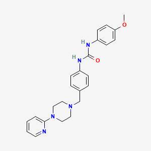 1-(4-Methoxyphenyl)-3-(4-((4-(pyridin-2-yl)piperazin-1-yl)methyl)phenyl)urea
