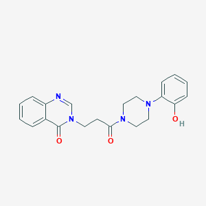 3-(3-(4-(2-hydroxyphenyl)piperazin-1-yl)-3-oxopropyl)quinazolin-4(3H)-one