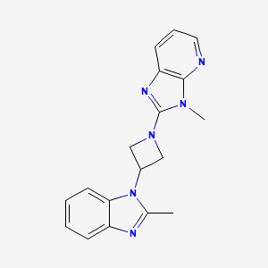 3-Methyl-2-[3-(2-methylbenzimidazol-1-yl)azetidin-1-yl]imidazo[4,5-b]pyridine