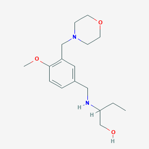 2-{[4-Methoxy-3-(morpholin-4-ylmethyl)benzyl]amino}butan-1-ol