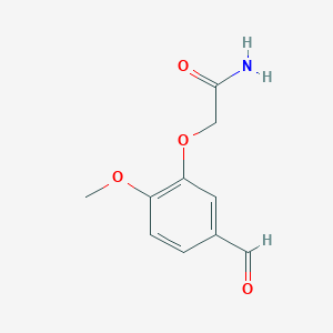 molecular formula C10H11NO4 B2718584 2-(5-甲酰基-2-甲氧基苯氧基)乙酰胺 CAS No. 692282-22-7