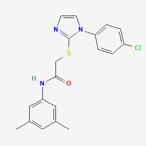 2-((1-(4-chlorophenyl)-1H-imidazol-2-yl)thio)-N-(3,5-dimethylphenyl)acetamide