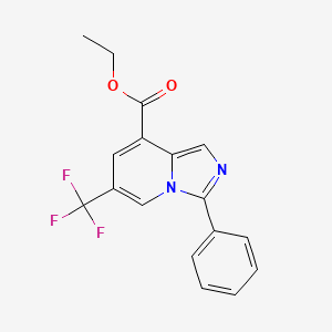 Ethyl 3-phenyl-6-(trifluoromethyl)imidazo[1,5-a]pyridine-8-carboxylate