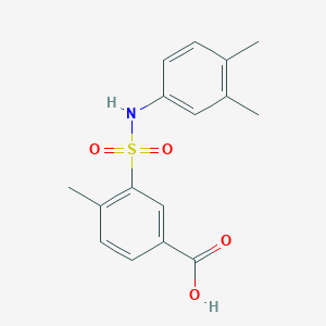 3-[(3,4-Dimethylphenyl)sulfamoyl]-4-methylbenzoic acid