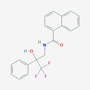 molecular formula C20H16F3NO2 B2718607 N-(3,3,3-三氟-2-羟基-2-苯基丙基)-1-萘酰胺 CAS No. 1351648-48-0