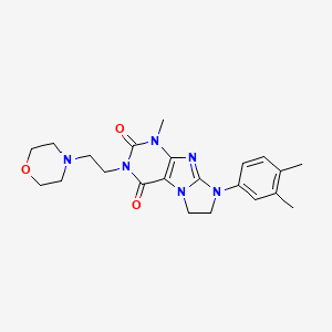 6-(3,4-Dimethylphenyl)-4-methyl-2-(2-morpholin-4-ylethyl)-7,8-dihydropurino[7,8-a]imidazole-1,3-dione