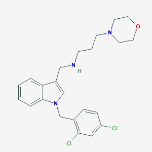 molecular formula C23H27Cl2N3O B271861 N-{[1-(2,4-dichlorobenzyl)-1H-indol-3-yl]methyl}-N-[3-(4-morpholinyl)propyl]amine 