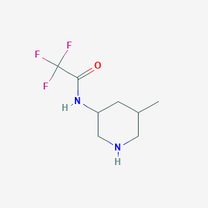 molecular formula C8H13F3N2O B2718612 2,2,2-trifluoro-N-(5-methylpiperidin-3-yl)acetamide CAS No. 1866482-48-5