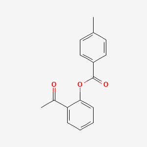molecular formula C16H14O3 B2718613 (2-Acetylphenyl) 4-methylbenzoate CAS No. 4010-26-8
