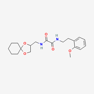 N1-(1,4-dioxaspiro[4.5]decan-2-ylmethyl)-N2-(2-methoxyphenethyl)oxalamide