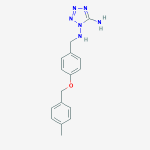 molecular formula C16H18N6O B271863 N~1~-{4-[(4-methylbenzyl)oxy]benzyl}-1H-tetrazole-1,5-diamine 