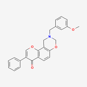 9-(3-methoxybenzyl)-3-phenyl-9,10-dihydrochromeno[8,7-e][1,3]oxazin-4(8H)-one