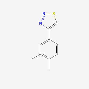 molecular formula C10H10N2S B2718648 4-(3,4-Dimethylphenyl)-1,2,3-thiadiazole CAS No. 2310017-17-3