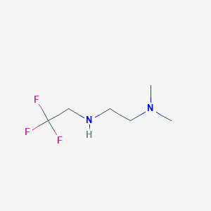 molecular formula C6H13F3N2 B2718656 二甲基({2-[(2,2,2-三氟乙基)氨基]乙基})胺 CAS No. 365527-16-8