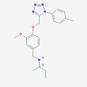 molecular formula C21H27N5O2 B271866 N-(3-methoxy-4-{[1-(4-methylphenyl)-1H-tetrazol-5-yl]methoxy}benzyl)butan-2-amine 