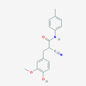 2-cyano-3-(4-hydroxy-3-methoxyphenyl)-N-(4-methylphenyl)propanamide