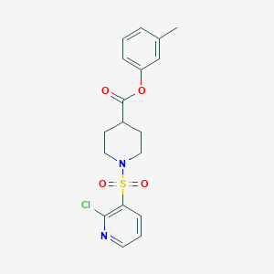 3-Methylphenyl 1-[(2-chloropyridin-3-yl)sulfonyl]piperidine-4-carboxylate