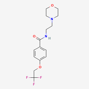 N-(2-morpholinoethyl)-4-(2,2,2-trifluoroethoxy)benzenecarboxamide