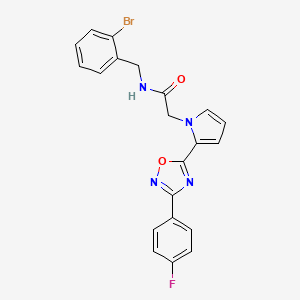 N-(2-bromobenzyl)-2-(2-(3-(4-fluorophenyl)-1,2,4-oxadiazol-5-yl)-1H-pyrrol-1-yl)acetamide