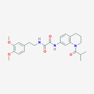 N1-(3,4-dimethoxyphenethyl)-N2-(1-isobutyryl-1,2,3,4-tetrahydroquinolin-7-yl)oxalamide