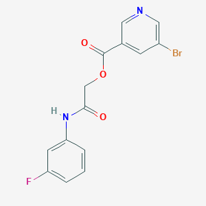 [2-(3-Fluoroanilino)-2-oxoethyl] 5-bromopyridine-3-carboxylate