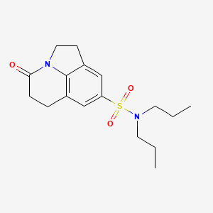 molecular formula C17H24N2O3S B2718781 4-oxo-N,N-dipropyl-2,4,5,6-tetrahydro-1H-pyrrolo[3,2,1-ij]quinoline-8-sulfonamide CAS No. 898419-53-9